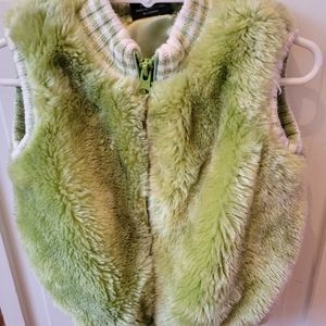 Size 24 months girls lime green vest.